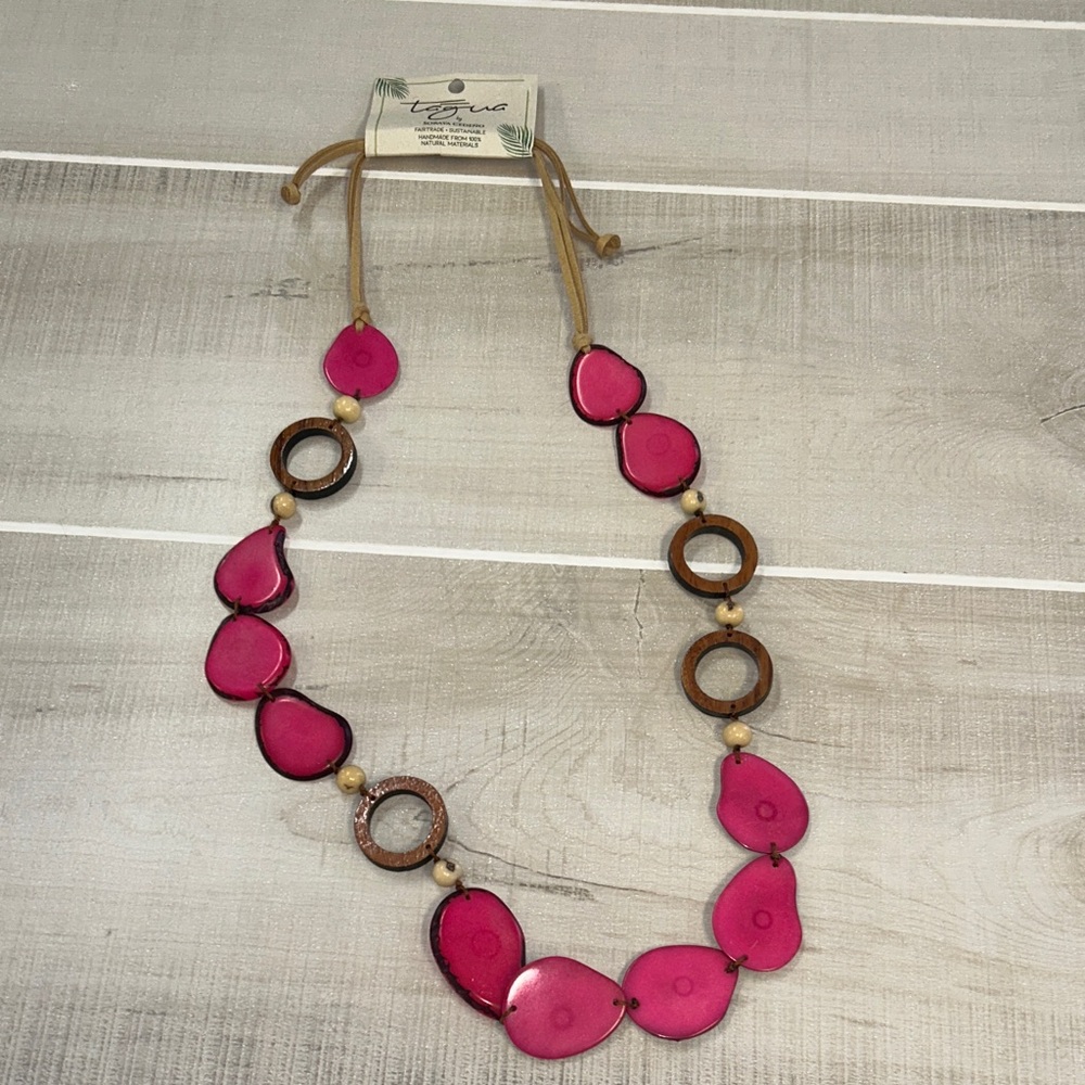 Pink and Brown Necklace